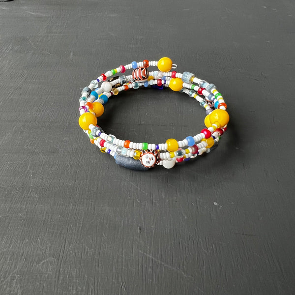 Circus-y Memory Wire bracelet