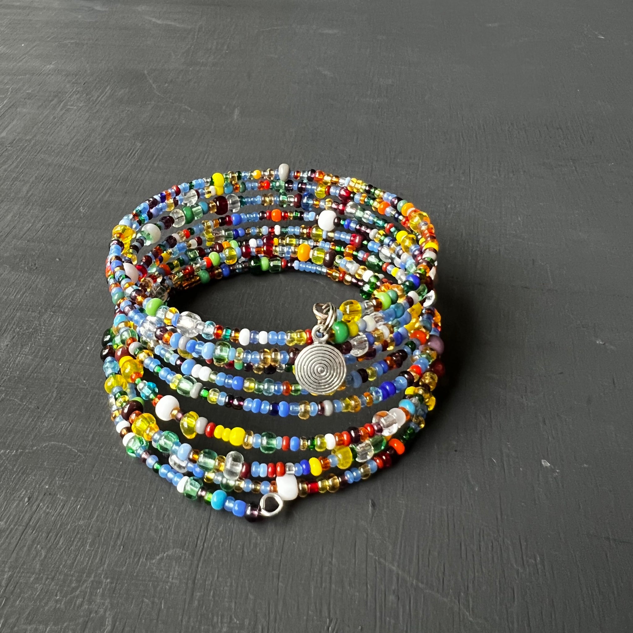 Memory Wire bracelet with spiral