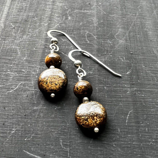 Bronzite Earrings