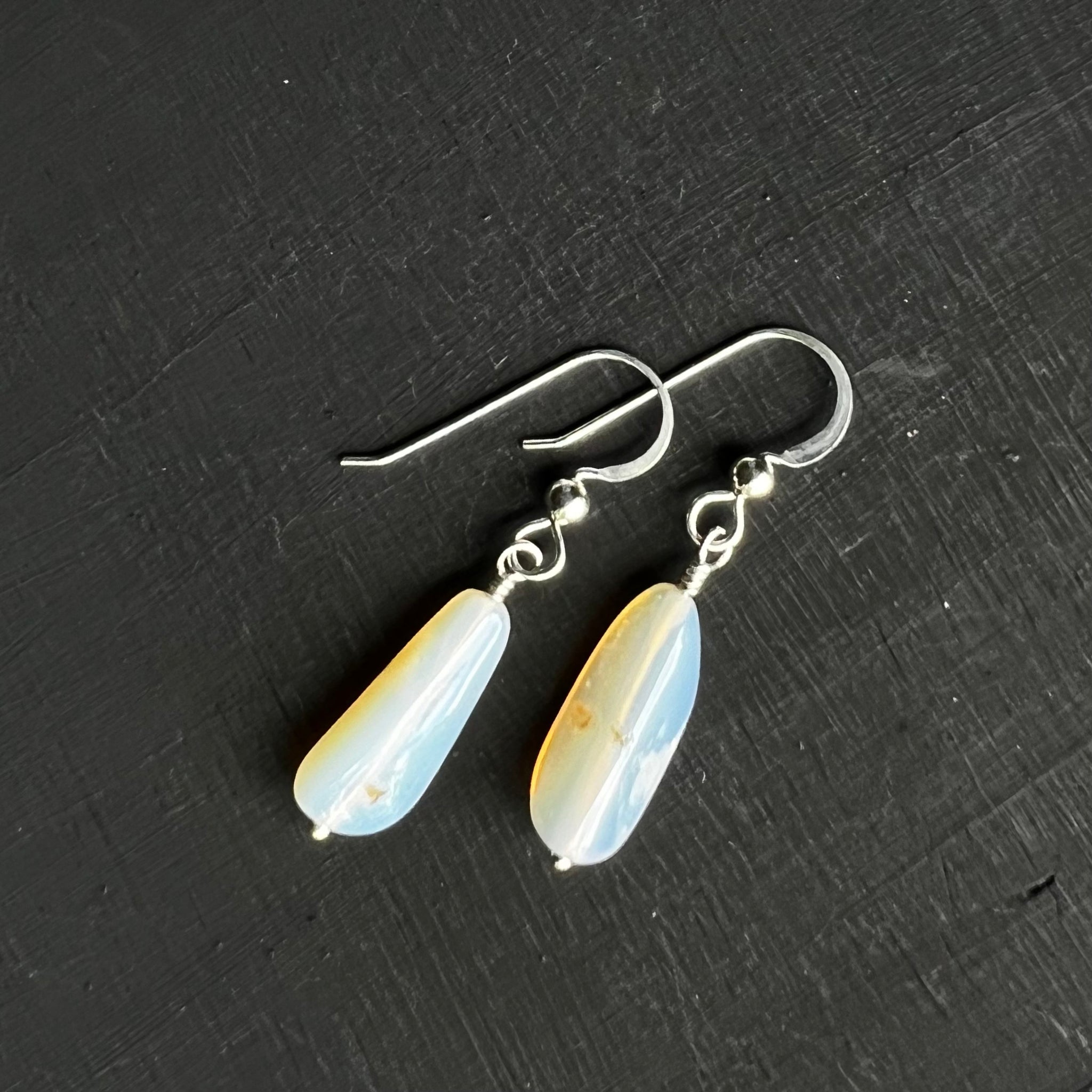 Opal drop Earrings