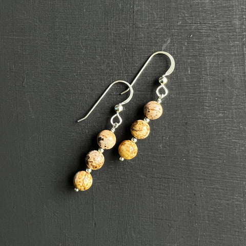 Picture Jasper earrings
