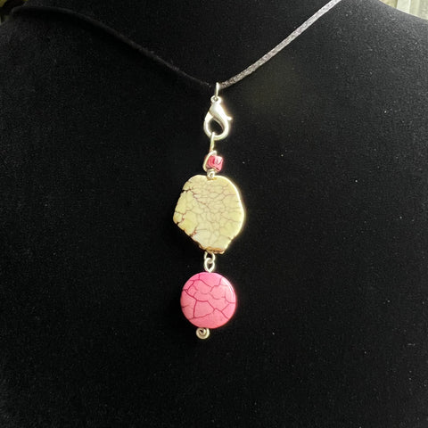 Dyed stone pendant