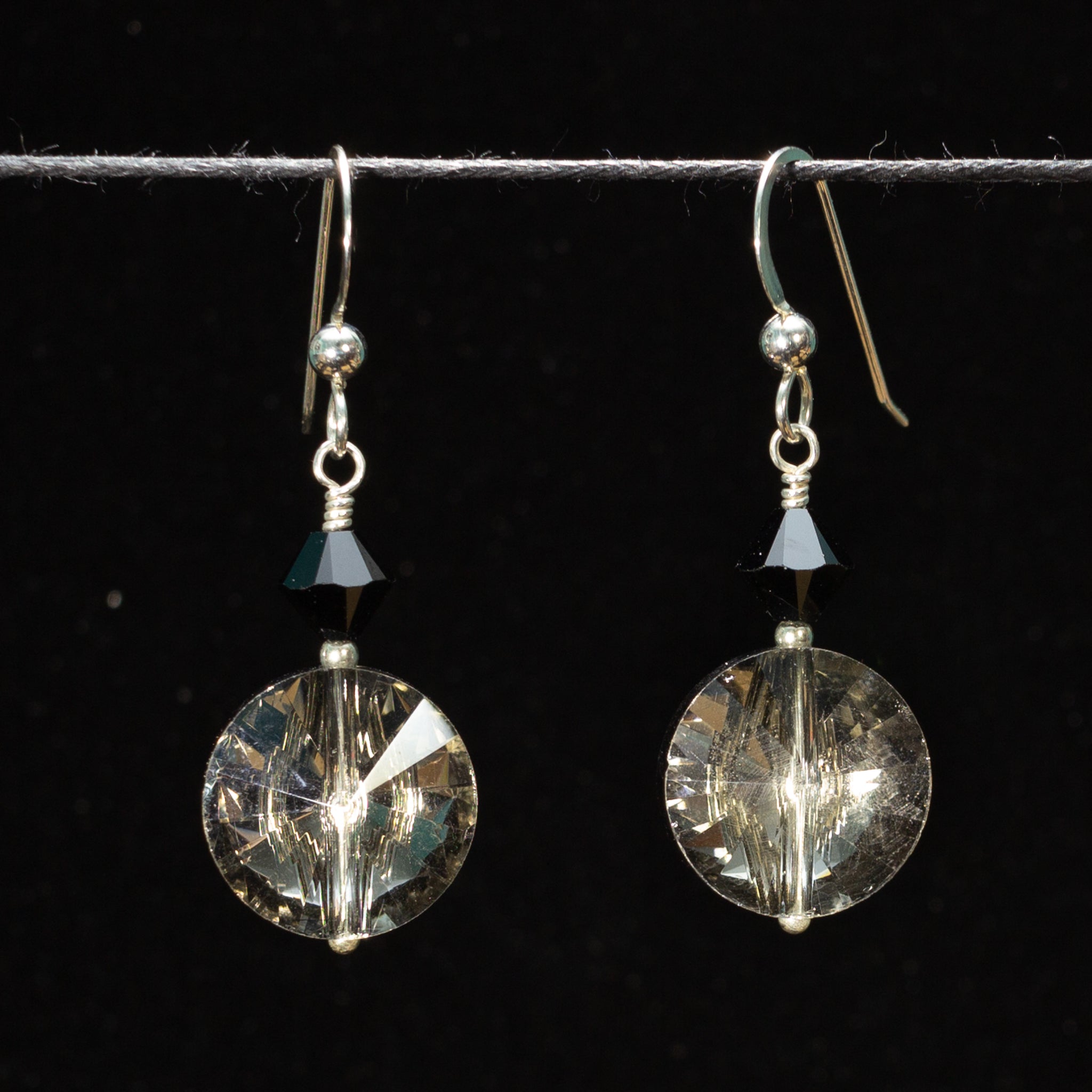 Sparkling coin earrings #2