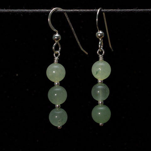 Green aventurine earrings