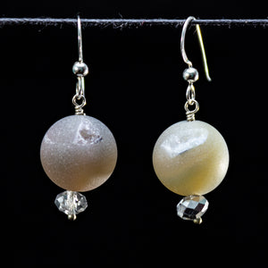 Druzy agate earrings